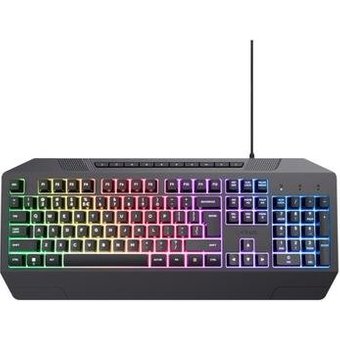 Teclado Gamer GXTrust GXT 836 Evocx, USB 2.0, US, Preto - 24722