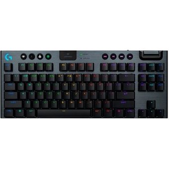 Teclado Mecânico Gamer Sem Fio Logitech G915 X Lightspeed, Design TKL RGB Lightsync, USB ou Bluetooth e Switch GL Tactile, Preto - 920-012715