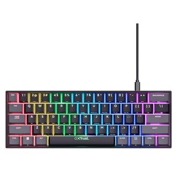 Teclado Mecânico Gamer GXTrust Gaming 867 Acira Mini, RGB, 60%, USB-A e USB-C, Preto - 24882