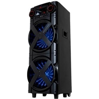 Torre de Som Amplificada Polyvox, TWS, 2000W, Bluetooth, Bivolt, Preto - XT-2000T