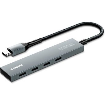 HUB Comtac USB-C, para 4x USB-C 3.2 Gen 1, Alumínio - 20129482