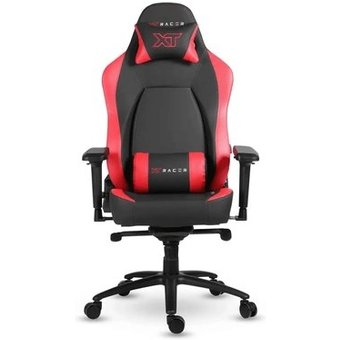 Cadeira Gamer XT Racer Fire Gun, Até 130Kg, Reclinável, Com Almofadas, Cilindro de Gás Classe 4, Couro PU, Preta e Vermelha - XTR-027