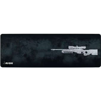 Mousepad Gamer Rise Mode Speed, Sniper, Estendido (900x300mm), Cinza, Borda Costurada - RG-MP-06-SPG