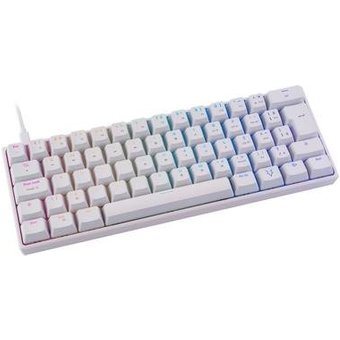 Teclado Mecânico Gamer Husky Blizzard, 60%, RGB, Switch Gateron Brown, ABNT2, Branco - HTG001BRMA