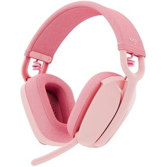 Headset Sem Fio Logitech Zone Vibe 100, Drivers 40 mm, USB, Bluetooth, PC, Mobile, Rosa - 981-001223