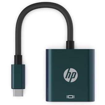 Adaptador HP USB-C para VGA, Preto, DHC-CT201 - 8TH71AA