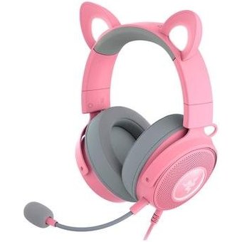 Headset Gamer Razer Kraken Kitty V2 Pro Quartz Edition, Chroma RGB, Som Surround 7.1, Drivers 50mm, USB, PC e Console - RZ04-04510200-R3U1