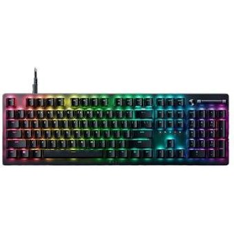 Teclado Gamer Razer Deathstalker V2, Chroma RGB, Low Profile, USB Tipo-C, Switch Vermelho, Preto - RZ0304500200R3U