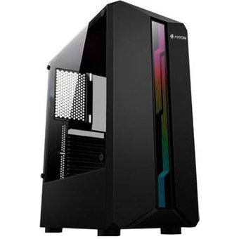 Gabinete Gamer Hayom GB1724, Mid Tower, ATX, Lateral em Vidro Temperado, Sem FANs, Preto - GB1724