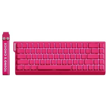 Teclado Magnético Gamer Mchose Ace 68, RGB, Hall Effect, USB-C, Rosa - MC-Ace68-24