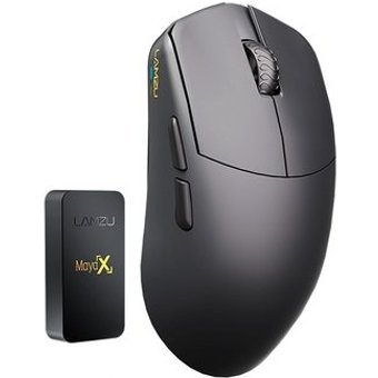 Mouse Gamer Sem Fio Lamzu Maya X, 8000Hz, Sensor PWM 3950, DPI 30000, Ultra-Leve, Charcoal Black - 6975637430213