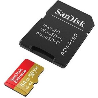 Cartão de Memória SanDisk MicroSD Extreme 64GB Classe 10, 170MB/s - SDSQXAH-064G-GN6AA