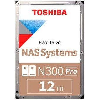HD Toshiba N300 Pro, NAS, 12TB, 3.5', 512MB, 7200RPM, SATA - HDWG51CXZSTB