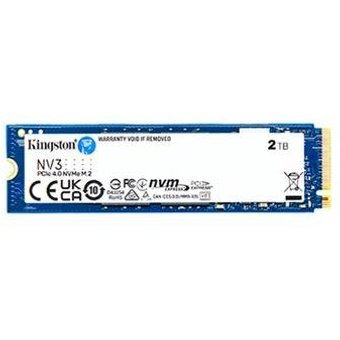 SSD Kingston NV3, 2TB, M.2 2280, PCIe 4.0 x4, NVMe, Leitura: 6000 MB/s, Gravação: 5000 MB/s, Azul - SNV3S/2000G