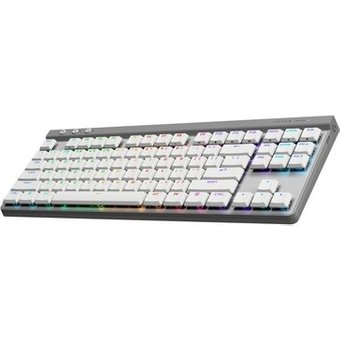 Teclado Sem Fio Mecânico Gamer Logitech G515, RGB, Bluetooth, com Design TKL,Tecnologia Lightspeed, Branco - 920-012535