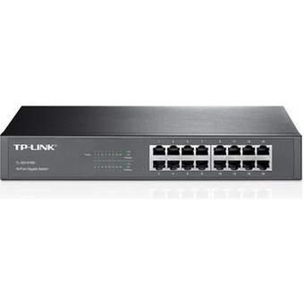 Switch 16 Portas TP-Link Gigabit 10/100/1000 Mbps Rack/Desk - TL-SG1016D