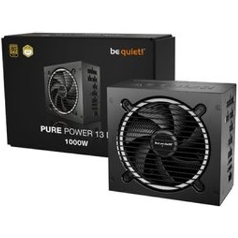 Fonte Be Quiet! PURE POWER 13M 1000W, 80 Plus GOLD, ATX 3.1, PCIe 5.1, Full Modular, Preto - BP028U2