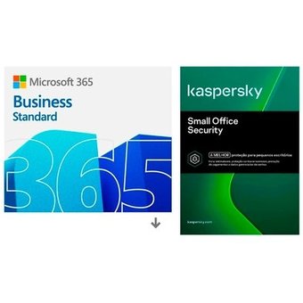 Microsoft 365 Business Standard ESD - Digital para Download + Kaspersky Small Office Security 5 usuarios + 5 PCs + 5 mobile 1 ano ESD