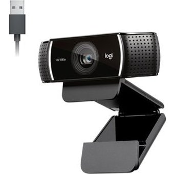 Webcam Full HD Logitech C922 Pro Stream com Microfone Embutido, 1080p e Tripé Incluso, Compatível Logitech Capture - 960-001087