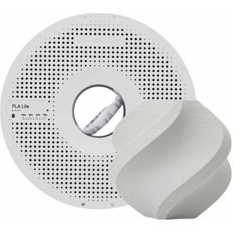 Filamento Bambu Lab para Impressora 3D PLA LITE, Com carretel reutilizável 1,75mm, 1kg, Cinza - A18-D0-1.75-1000-SPL