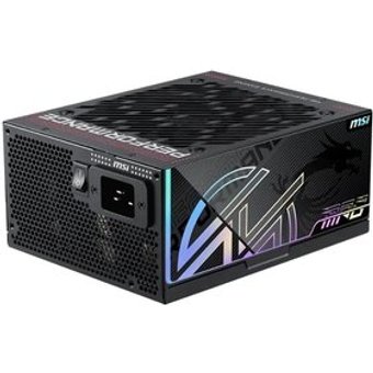 Fonte MSI MPG Ai1600TS PCIE5, 1600W, 80 Plus Titanium, Modular, Silent, PFC Ativo, Com Cabo, Preto - MPGAi1600TSPCIE5