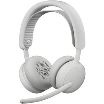 Headset Sem Fio Logitech Zone Wireless 2 ES com Microfone Flip-to-mute, Cancelamento de ruído, Conexão Bluetooth, Branco - 981-001596