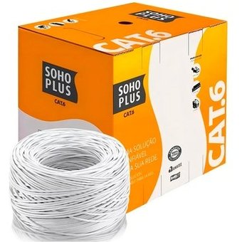 Cabo de Rede CAT.6 Furukawa SOHOPLUS, 305 Metros, Branco - 23400199