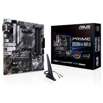Placa Mãe Asus Prime B550M-A, Wi-Fi II - 90MB19X0-M0EAY0