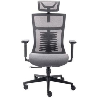 Cadeira Office Elements Vertta Pro, Até 150 kg, Reclinável, Braços 3D, Cilindro Classe 4, Cinza e Preto - 70049