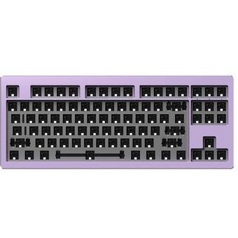Teclado Barebone Monsgeek M3 QMK, RGB, Barebone Purple