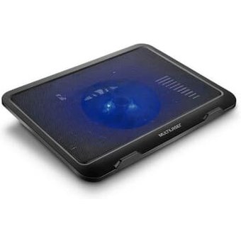 Base com Cooler para Notebook Multi Slim, Até 17", 2x USB, LED, Preto - AC263