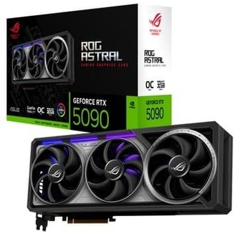 Placa de Vídeo ASUS RTX5090 ROG Astral Gaming OC NVIDIA GeForce, 32GB, GDDR7, ARGB, G-Sync, Ray Tracing, DLSS 4, HDR - 90YV0LW0-M0NA00
