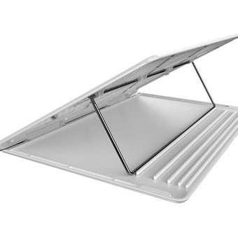 Suporte para Notebook Baseus Let's Go Mesh, com Ajuste de Altura, Branco e Cinza - SUDD-2G