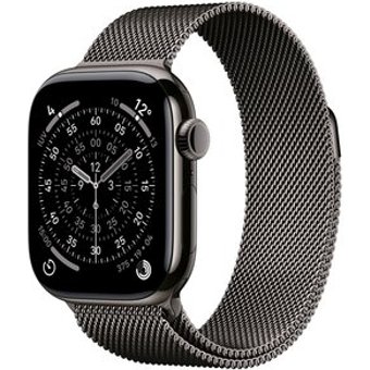 Apple Watch Series 11 GPS + Cellular, Caixa Ardósia de Titânio de 42 mm, Pulseira Ardósia Estilo Milanês - MF8U4AM/A