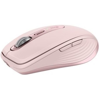 Mouse Sem Fio Logitech MX Anywhere 3S Uso em Qualquer Superfície, Clique Silencioso, Recarregável, Conexão Bluetooth, Rosa - 910-006934