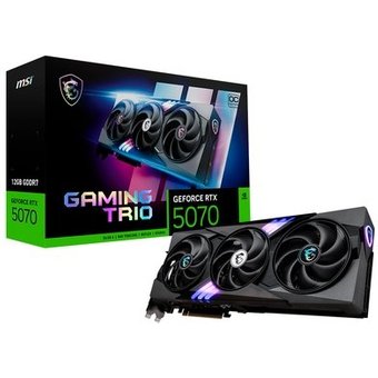 Placa de Vídeo MSI RTX 5070 Gaming Trio OC NVIDIA GeForce, 12GB GDDR7, 192-bit - G5070-12GTC