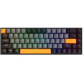 Teclado Gamer Mecânico Machenike K500-B68, RGB, Hot-Swap, Switch Red, ABNT2, Cinza - JJ02GD00K