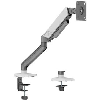 Suporte de Mesa Articulado para Monitor de 17" a 32" Elements Audaz Single, com Pistão a Gás, Branco - 72138