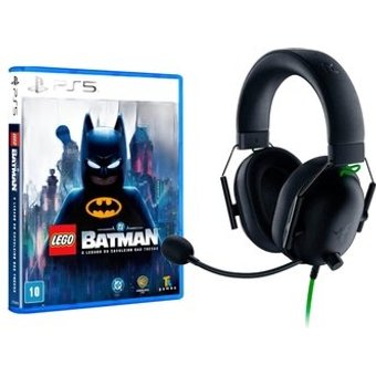 Kit Headset Gamer Razer BlackShark V2 X, Drivers 50mm + Jogo LEGO BATMAN O LEGADO DO CAVALEIRO DAS TREVAS - PS5