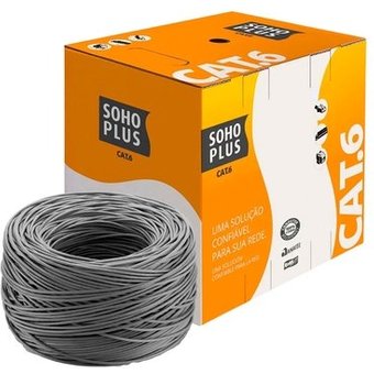 Cabo de Rede CAT.6 Furukawa SOHOPLUS, 305 Metros, Cinza - 23400200