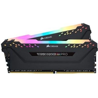 Memória RAM Corsair Vengeance Pro, RGB, 32GB (2x16GB), 2666MHz, DDR4, CL16, Preto - CMW32GX4M2A2666C16
