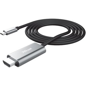 Cabo Adaptador USB-C para HDMI Trust Calyx, Ultra HD, 4K, 1.8 Metros - 23332