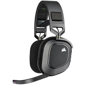 Headset Gamer Sem Fio Corsair HS80 Premium, RGB, Surround, Dolby Atmos, Wireless, Drivers 50mm, Preto - CA-9011235-NA