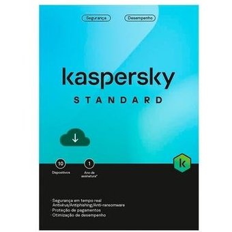 Kaspersky Antivírus Standard 10 Dispositivos 1 Ano, Digital para Download - KL1041KDKFS