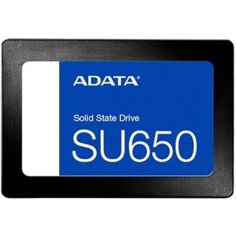 SSD Adata SU650, 512GB, 2.5", SATA III, Leitura: 520 MB/s, Gravação: 450 MB/s, Preto - ASU650SS-512GT-R