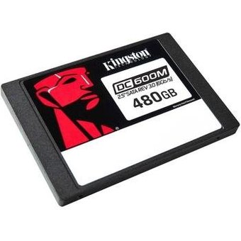 SSD Kingston DC600M Mixed-Use, 480GB, 2.5", SATA III, Leitura: 560 MB/s, Gravação: 470 MB/s, Preto - SEDC600M/480G