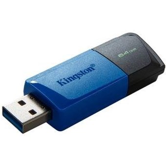 Pen Drive 64GB Kingston Data Traveler Exodia M, USB 3.2, Preto e Azul - DTXM/64GB
