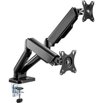 Suporte Articulado Para Dois Monitores 17" à 32" Fortrek FK441S, Com Pistão a Gás, Preto - 81032