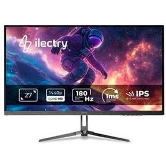 Monitor Gamer ilectry Vision 27", QHD, 180Hz, 1ms, IPS, G-Sync Comp., FreeSync, HDR, Preto - IYVISION2718