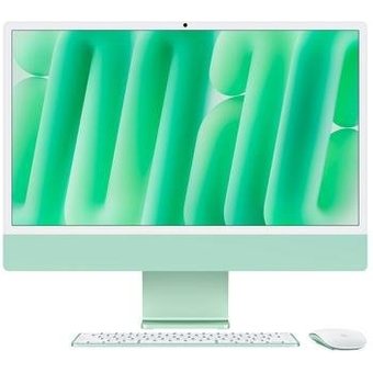 iMac Apple Tela Retina 24" 4.5K, Chip M4, CPU 10 Núcleos, GPU 10 Núcleos, Neural Engine de 16 Núcleos, 16GB RAM, 512GB SSD, Verde - MWV03BZ/A